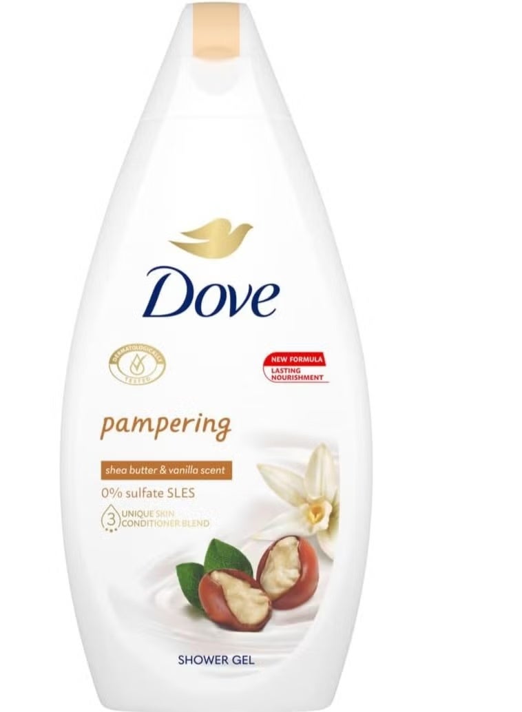 غسول الجسم بزبدة الشيا والفانيليا الدافئة، 500 مل